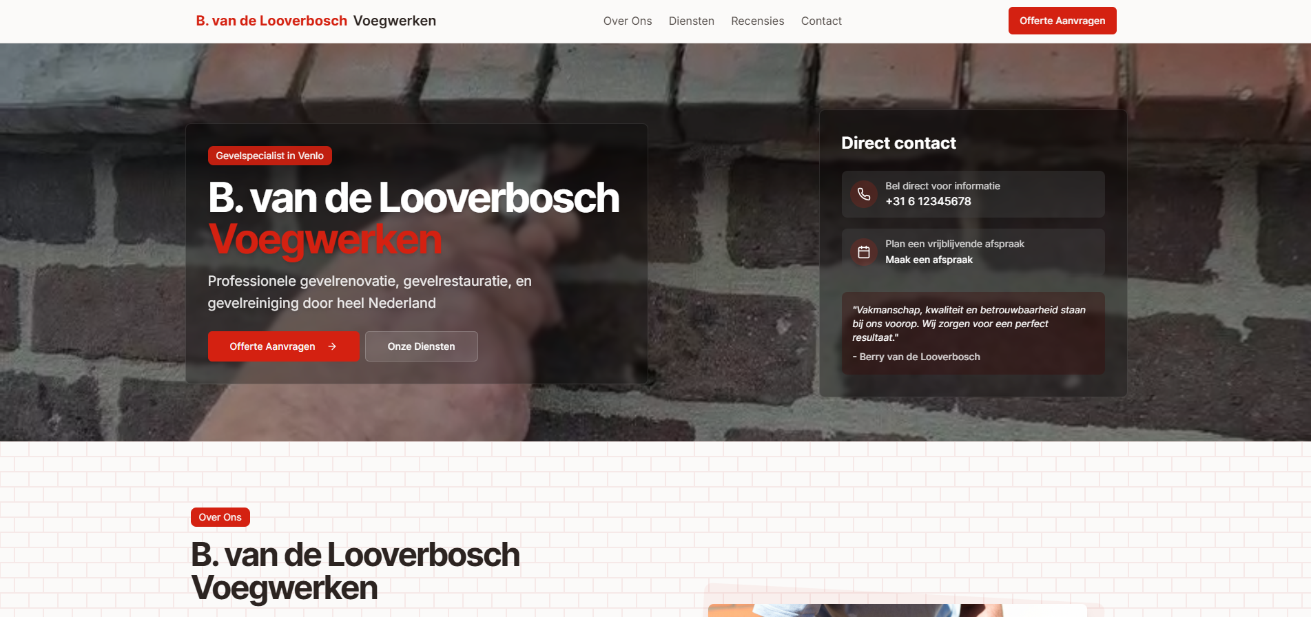 B. van de Looverbosch Voegwerken